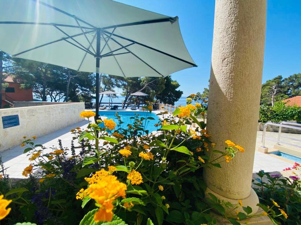 Vila Vera Seafront Apartments Sumartin Bagian luar foto
